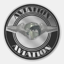 Arte de la aviación del vintage pegatinas  