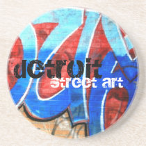Arte de la calle de Detroit posavasos