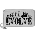 Arte de la evolución del jinete de la motocicleta  portátil altavoz