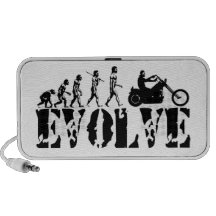Arte de la evolución del jinete de la motocicleta  portátil altavoz