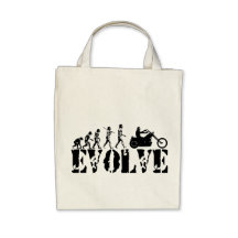 Arte de la evolución del jinete de la motocicleta  bolsas