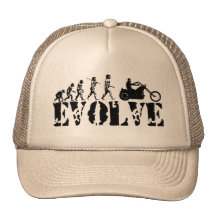 Arte de la evolución del jinete de la motocicleta  gorros bordados