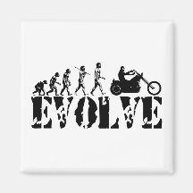 Arte de la evolución del jinete de la motocicleta  imán