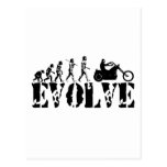 Arte de la evolución del jinete de la motocicleta  tarjetas postales