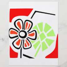 Arte de la flor tarjetón