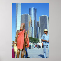 Arte de la foto de Detroit - África y el mundo occ Impresiones