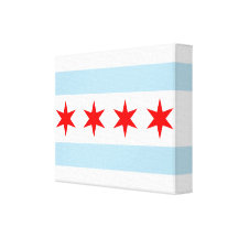 Arte de la lona de la bandera de Chicago Lona Estirada Galerias