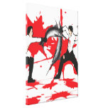 Arte de la lona de la lucha de la espada lona envuelta para galerias