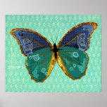 Arte de la mariposa de Boho Posters