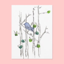 Arte de la naturaleza del dibujo de la pluma y de  tarjetas postales