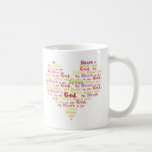 Arte de la palabra - mi corazón está para Jesús Taza De Café