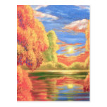Arte de la pintura de paisaje - multi postales