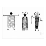 Arte de la roca de Anthropomorphs Tarjeta Postal