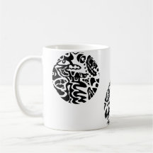 Arte de las "burbujas abstractas" taza de café