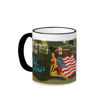 Arte de los aviones de la bruja WWII de Mitch Taza De Café