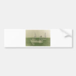 Arte de los barcos de pesca pegatina de parachoque