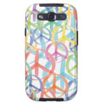 Arte de los símbolos de paz galaxy SIII carcasas