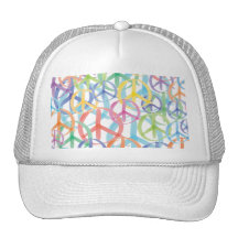 Arte de los símbolos de paz gorras