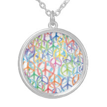 Arte de los símbolos de paz joyeria personalizada