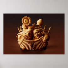 Arte de madera de Yuri Firsanov: Junto Posters