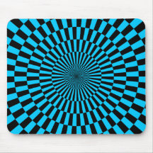 Arte de Op. Sys. - azul y negro de cielo Tapete De Ratones