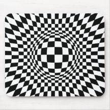Arte de Op. Sys. blanco y negro Alfombrillas De Ratones