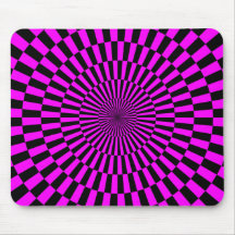 Arte de Op. Sys. - magenta y negro Alfombrilla De Raton