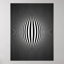 Arte de Op. Sys. que bombea las rayas verticales 2 Posters