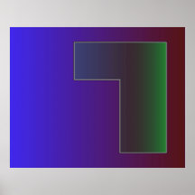 Arte de Op. Sys. solamente al rojo verde blanco az Posters