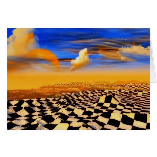 Arte del ajedrez tarjetón