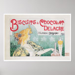 Arte del anuncio de la comida del vintage del choc poster