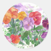 Arte del arco iris de la acuarela de los pegatinas