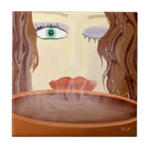 Arte del café de la "revelación" azulejos ceramicos