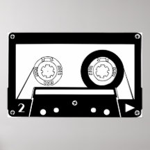 Arte del casete audio o del empollón impresiones