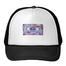 Arte del casete gorros  