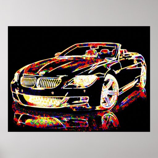 Arte del coche posters