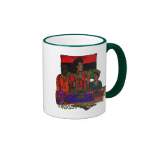 Arte del colorante de la celebración de Kwanzza Tazas