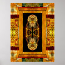 arte del cráneo posters
