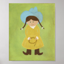Arte del cuarto de niños de Ruthie de la vaquera Impresiones
