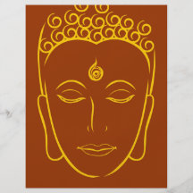 Arte del Doodle de Buda Tarjetas Informativas