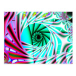arte del fractal de la ecl3iptica 7 tarjeta postal