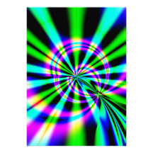 Arte del fractal de la noria invitación