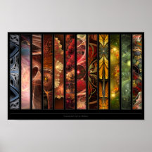 Arte del fractal de Liz Molnar Poster