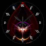 Arte del fractal de Peridin reloj de pared