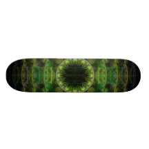 Arte del fractal del "feliz camaleón" patineta personalizada