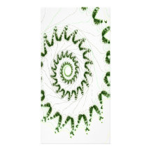 Arte del fractal del nautilus tarjeta fotográfica