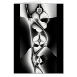 Arte del fractal - ficción apilada felicitaciones
