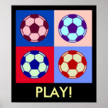 Arte del fútbol del fútbol poster
