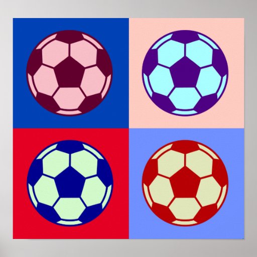 Arte del fútbol del fútbol impresiones