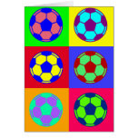 Arte del fútbol del fútbol tarjetas